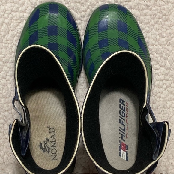 Nomad Womens Gingham Droplet Rubber Waterproof Ankle Rain Boots Shoes  SZ US 9 - Picture 5 of 11